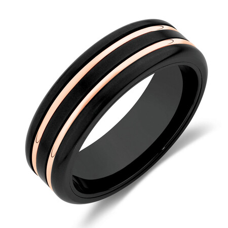 Ring in Black Titanium & 10kt Rose Gold Ring in Black Titanium & 10kt Rose Gold
