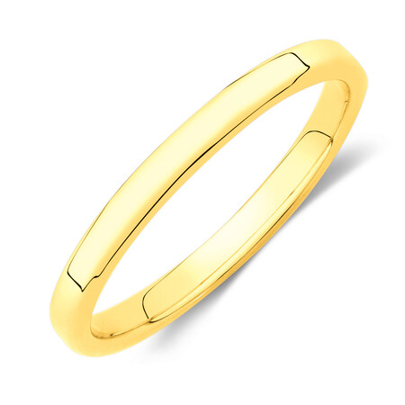 Flat Bevelled Wedding Band in 10kt Yellow Gold Flat Bevelled Wedding Band in 10kt Yellow Gold