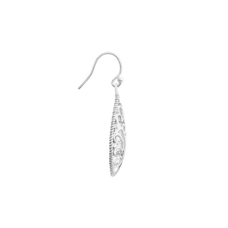 Filigree Teardrop Earrings In Sterling Silver Filigree Teardrop Earrings In Sterling Silver