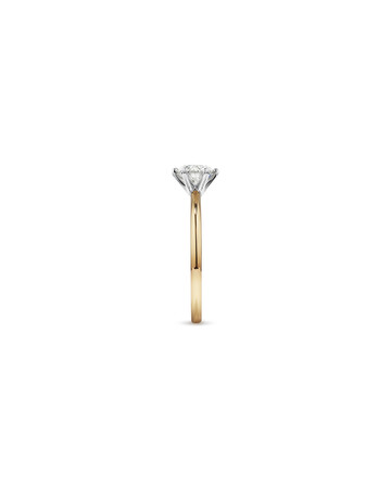 Michael Hill Solitaire Engagement Ring with a 1 Carat TW Diamond with the De Beers Code of Origin in 18kt Yellow & White Gold Michael Hill Solitaire Engagement Ring with a 1 Carat TW Diamond with the De Beers Code of Origin in 18kt Yellow & White Gold