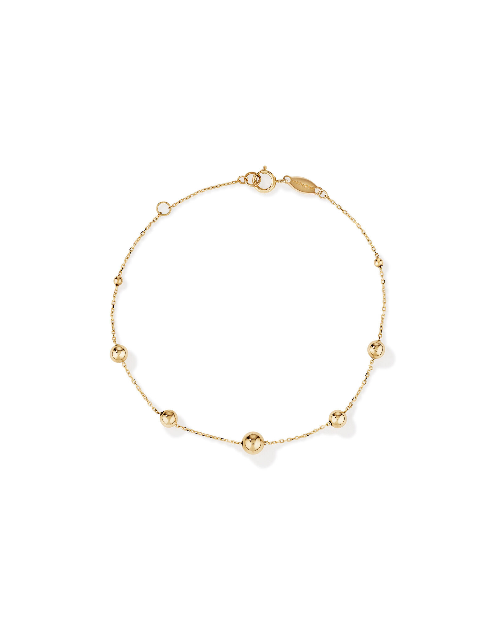 Gold bead bracelet new arrivals