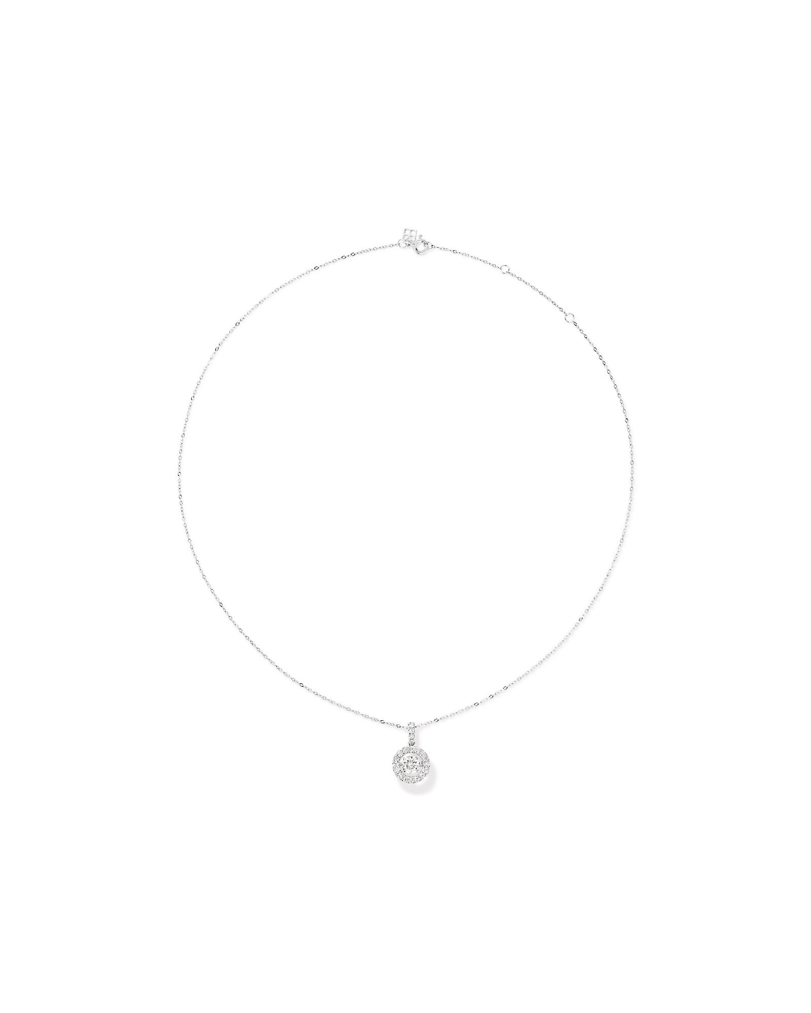 Lume Lab Round Pendant with 1.00 Carat TW of Laboratory-Grown Diamonds in 10kt Gold