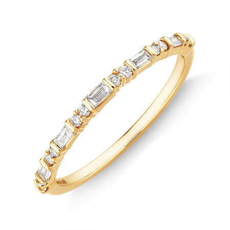 Evermore Wedding Band with 0.20 Carat TW of Diamonds in 10kt Yellow Gold