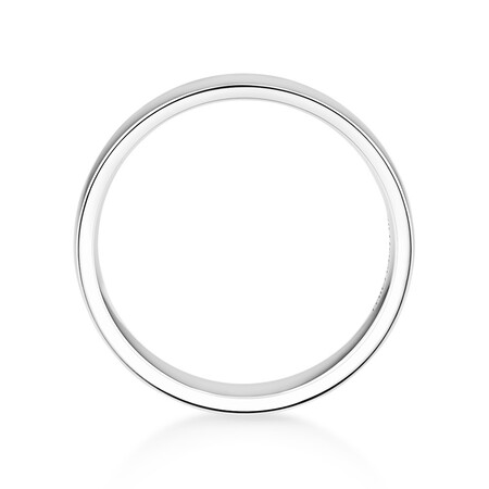 Reverse Bevelled Wedding Band in 10kt White Gold Reverse Bevelled Wedding Band in 10kt White Gold