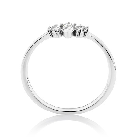 Evermore Wedding Band with 0.20 Carat TW of Diamonds on 10kt White Gold Evermore Wedding Band with 0.20 Carat TW of Diamonds on 10kt White Gold