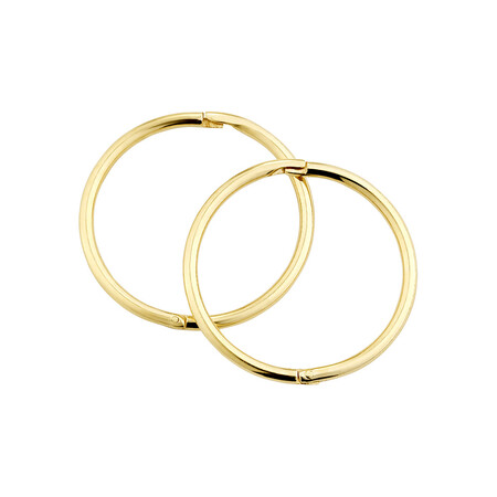 16mm Sleepers in 10kt Yellow Gold 16mm Sleepers in 10kt Yellow Gold