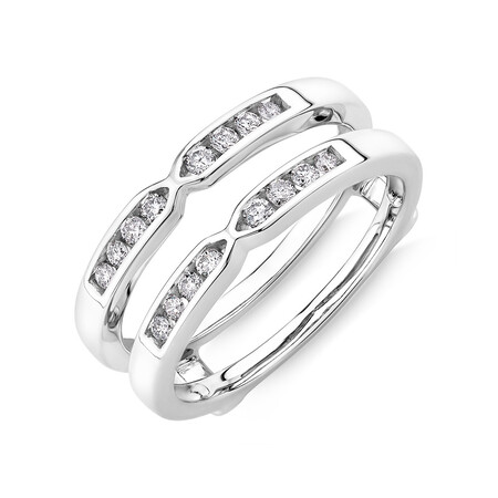 Enhancer Ring with 1/4 Carat TW of Diamonds in 10kt White Gold Enhancer Ring with 1/4 Carat TW of Diamonds in 10kt White Gold