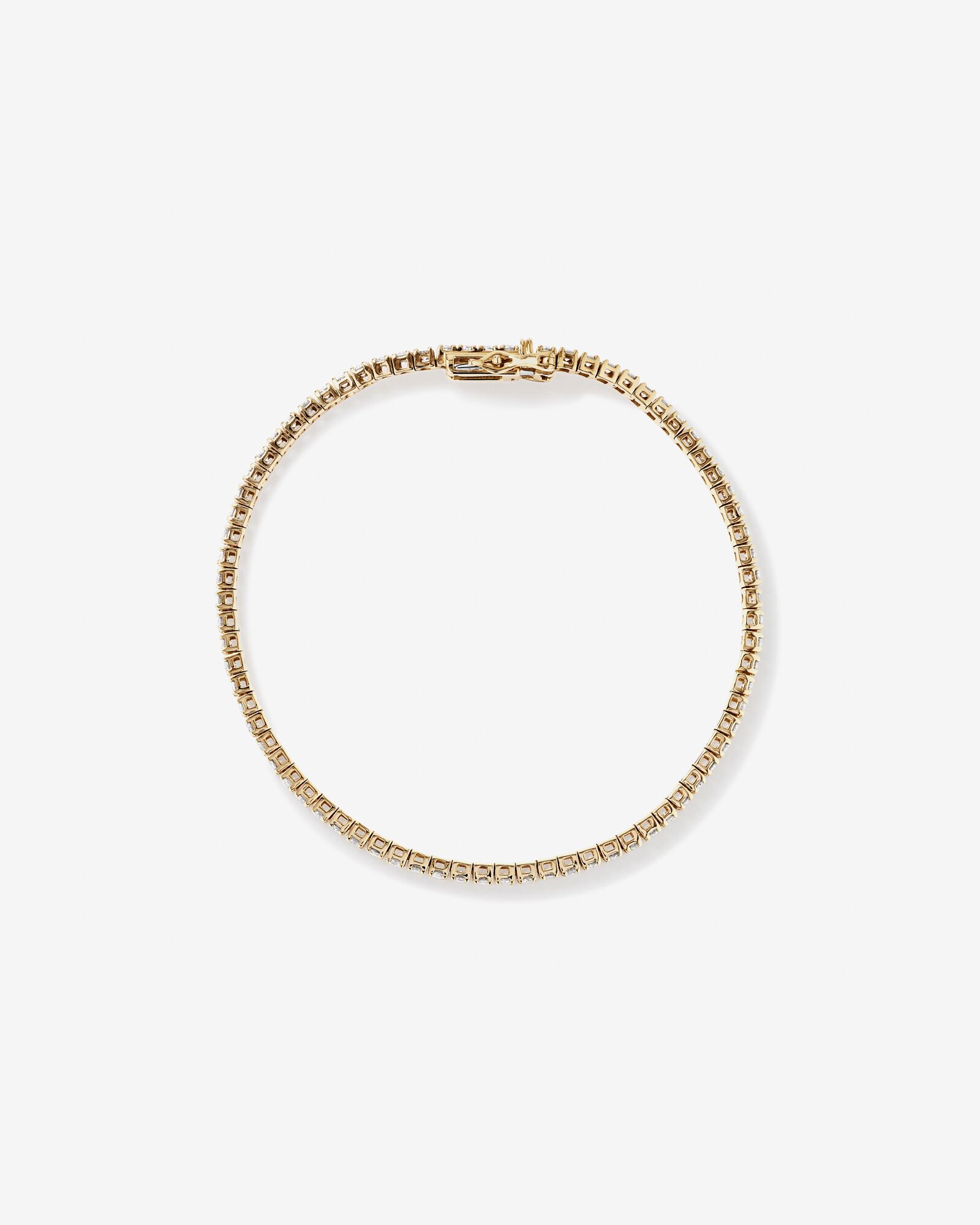 2.46 Carat TW Diamond Tennis Bracelet in 10kt Yellow Gold