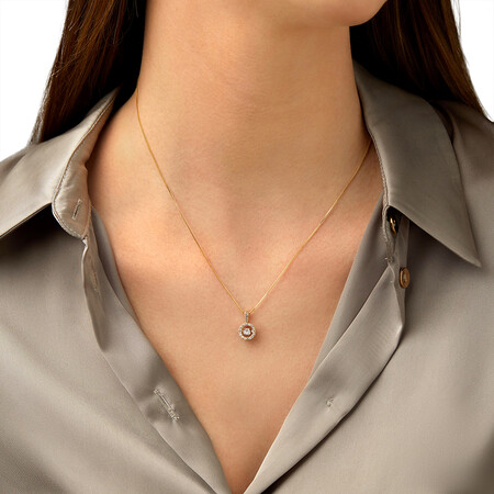 Everlight Pendant with 1/4 Carat TW of Diamonds in 10kt Yellow Gold Everlight Pendant with 1/4 Carat TW of Diamonds in 10kt Yellow Gold