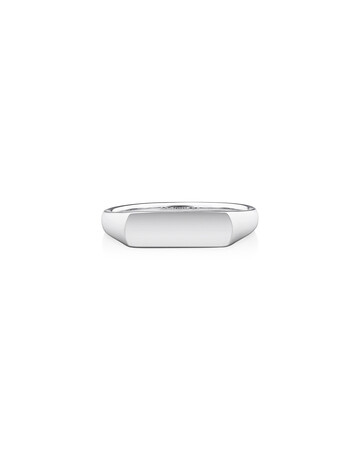 Men's Rectangle Signet Ring In Sterling Silver Men's Rectangle Signet Ring In Sterling Silver