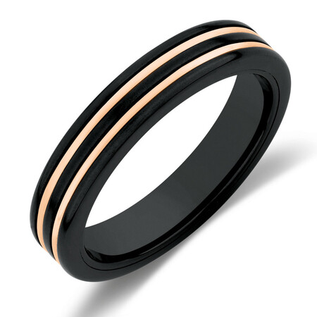 Ring in Black Titanium & 10kt Rose Gold Ring in Black Titanium & 10kt Rose Gold