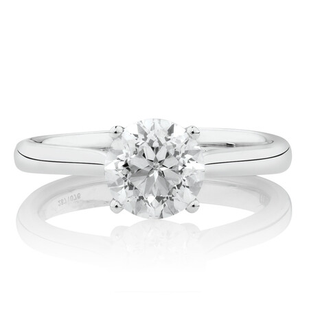 Southern Star Solitaire Engagement Ring with 1.5 Carat TW Diamond in 14kt White Gold Southern Star Solitaire Engagement Ring with 1.5 Carat TW Diamond in 14kt White Gold
