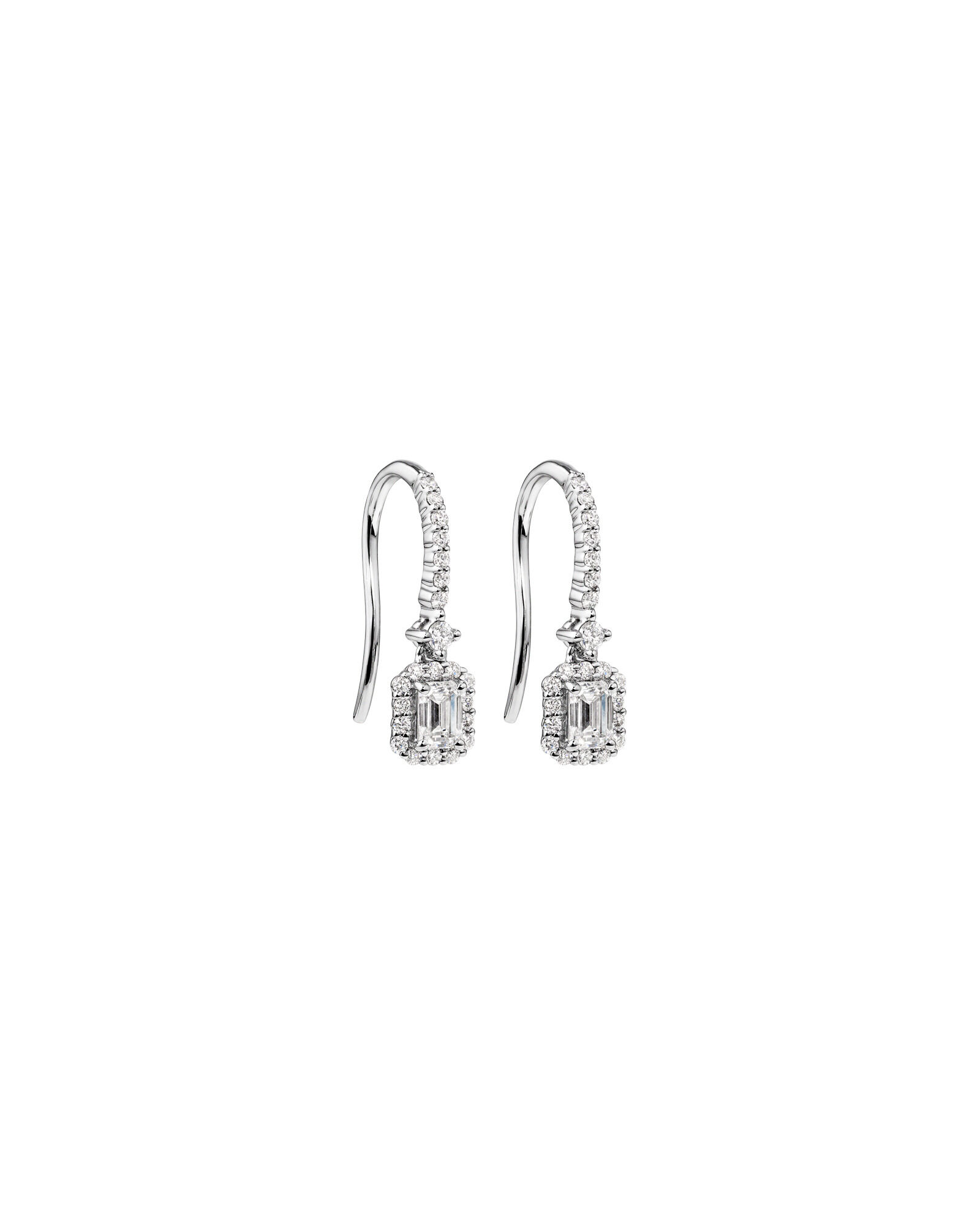 Drop white gold earrings clearance