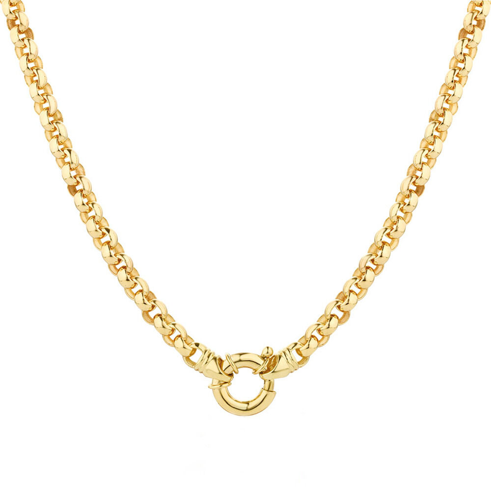Gold mens belcher chain on sale