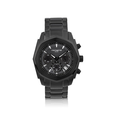 Men's Solar Chronograph Watch with in Black Tone Stainless Steel Men's Solar Chronograph Watch with in Black Tone Stainless Steel