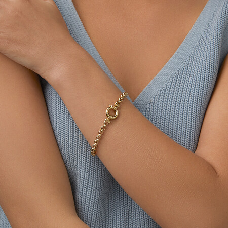 19cm (7.5") 5mm-5.5mm Width Hollow Belcher Bracelet in 10kt Yellow Gold 19cm (7.5") 5mm-5.5mm Width Hollow Belcher Bracelet in 10kt Yellow Gold