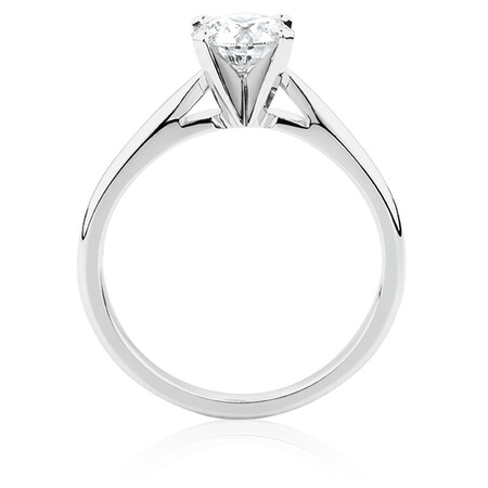 Evermore Solitaire Engagement Ring with 1 Carat TW Diamond in 14kt White Gold Evermore Solitaire Engagement Ring with 1 Carat TW Diamond in 14kt White Gold