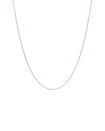 45cm (18") 1mm-1.5mm Width Solid Belcher Chain in 10kt Rose Gold 45cm (18") 1mm-1.5mm Width Solid Belcher Chain in 10kt Rose Gold
