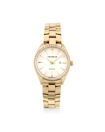 Watch with 0.60 Carat TW of Diamonds in Gold Tone Stainless Steel Watch with 0.60 Carat TW of Diamonds in Gold Tone Stainless Steel