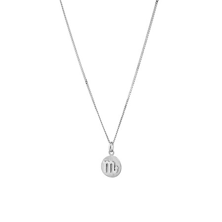8mm Zodiac Pendant in Sterling Silver 8mm Zodiac Pendant in Sterling Silver
