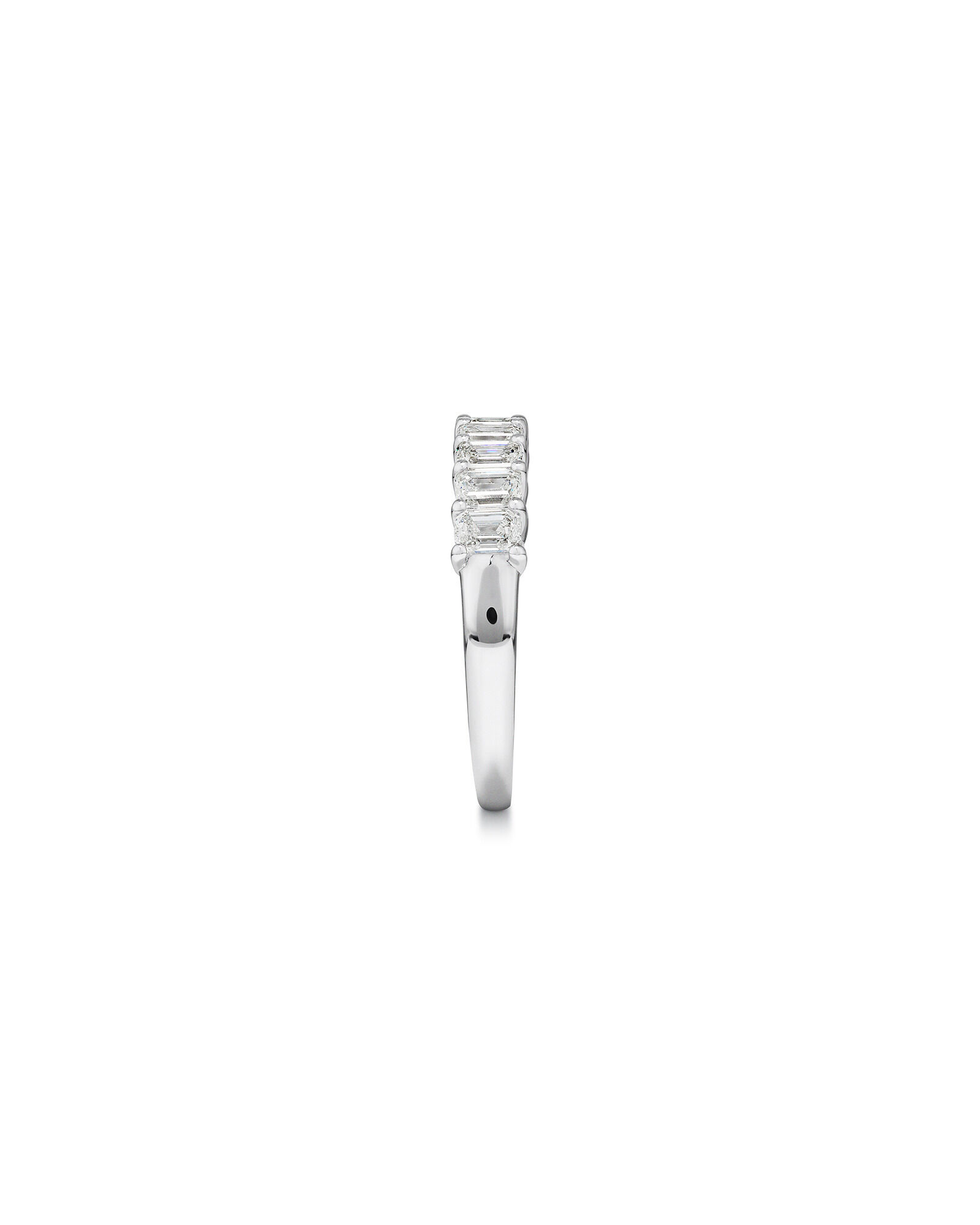 1.17 Carat TW Emerald Cut Laboratory-Grown Diamond Wedding Band in 14kt Gold