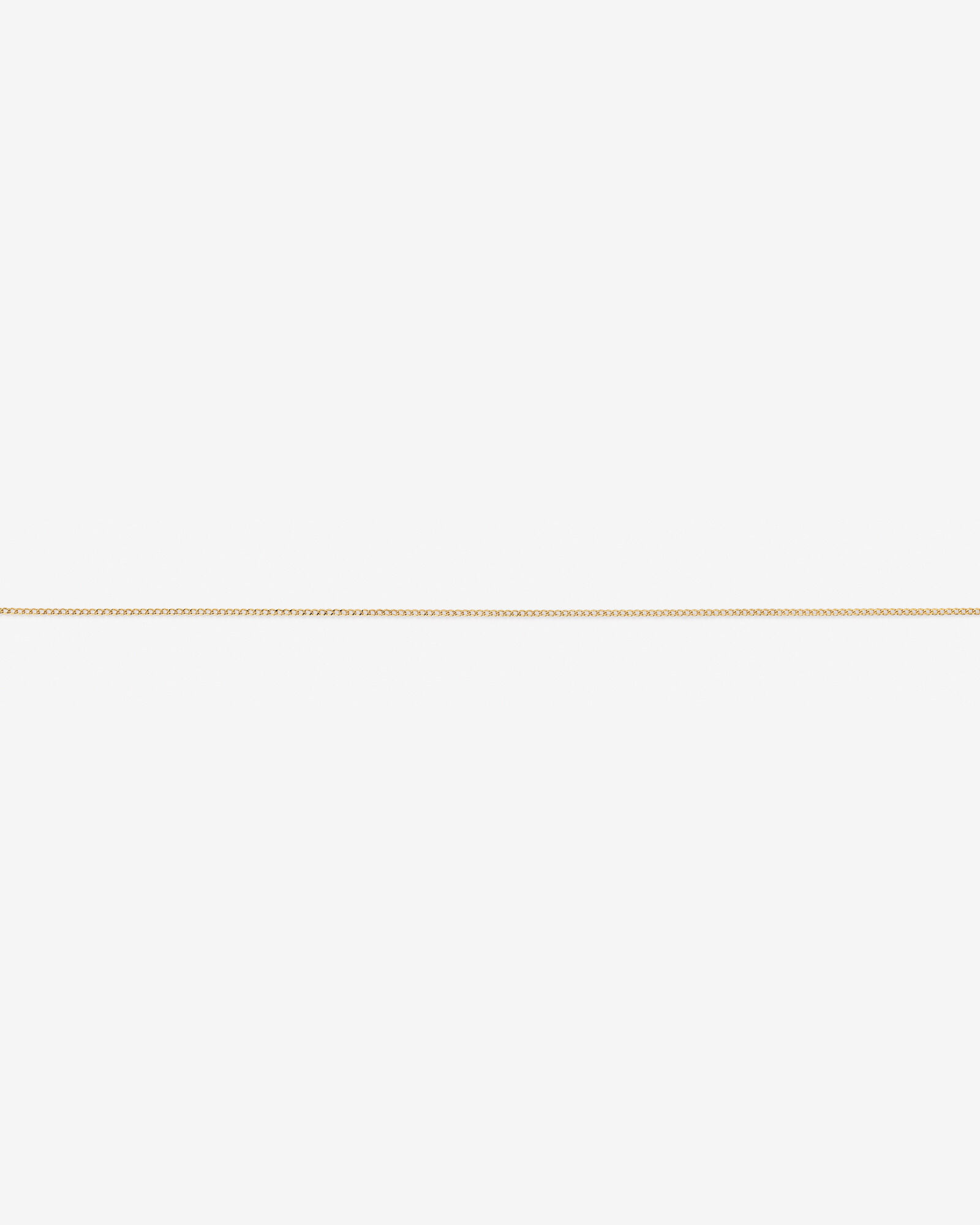 50cm (20") 1.96mm Width Semi Solid Curb Chain in 10kt Yellow Gold