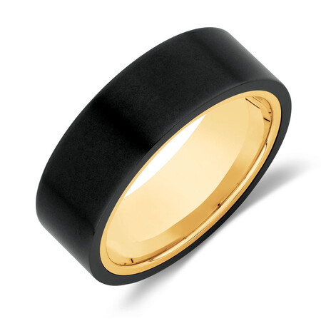 Ring in Black Titanium & 10kt Yellow Gold Ring in Black Titanium & 10kt Yellow Gold