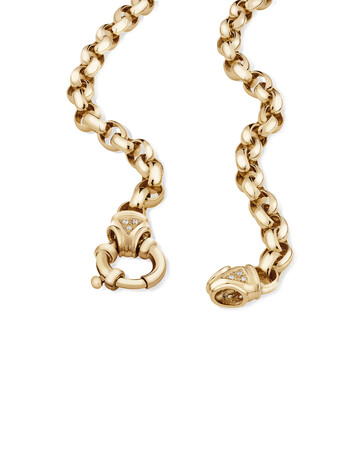 50cm (20") Diamond Belcher Chain with Diamonds in 10kt Yellow Gold 50cm (20") Diamond Belcher Chain with Diamonds in 10kt Yellow Gold