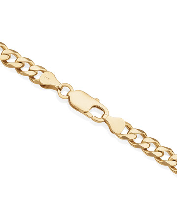 55cm (22") 6mm-6.5mm Width Solid Curb Chain in 10kt Yellow Gold 55cm (22") 6mm-6.5mm Width Solid Curb Chain in 10kt Yellow Gold