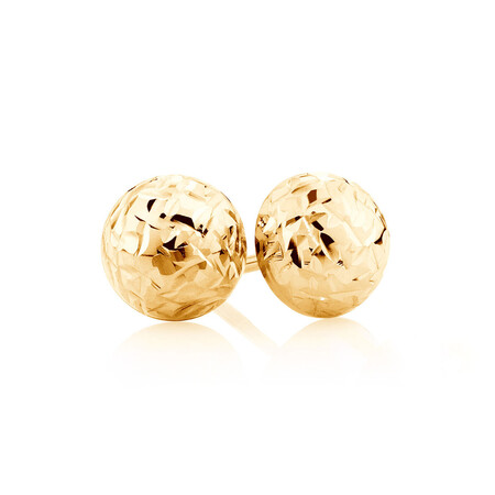 7mm Stud Earrings in 10kt Yellow Gold 7mm Stud Earrings in 10kt Yellow Gold