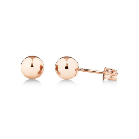 5mm Ball Stud Earrings in 10kt Rose Gold 5mm Ball Stud Earrings in 10kt Rose Gold