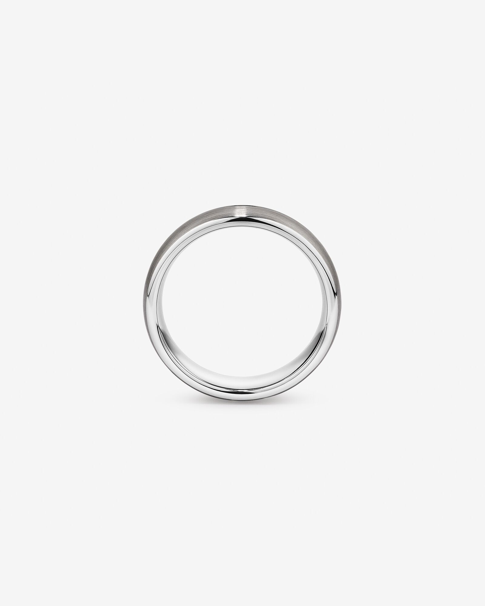 6mm Polished and Brushed Tungsten Wedding Band