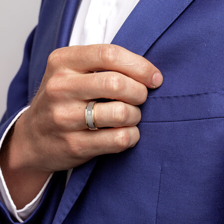 Men's Ring with Diamonds in 10kt Yellow & White Gold Men's Ring with Diamonds in 10kt Yellow & White Gold
