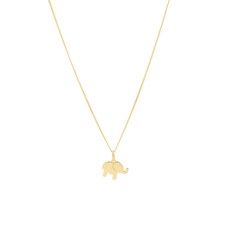 Elephant Pendant In 10kt Yellow Gold Elephant Pendant In 10kt Yellow Gold