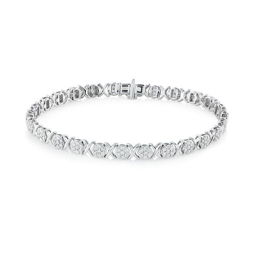 Bracelet With 2 Carat TW of Diamonds In 10kt White Gold