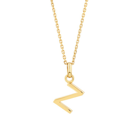 Z Initial Pendant in 10kt Yellow Gold Z Initial Pendant in 10kt Yellow Gold