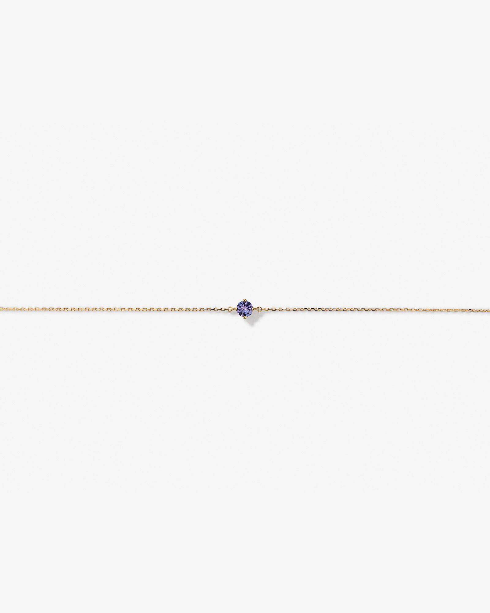 Bracelet with Tanzanite in 10kt Yellow Gold
