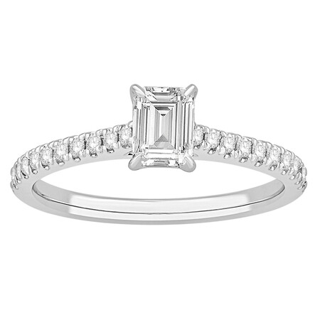 Ring with 0.78 Carat TW of Diamonds in 14kt White Gold Ring with 0.78 Carat TW of Diamonds in 14kt White Gold
