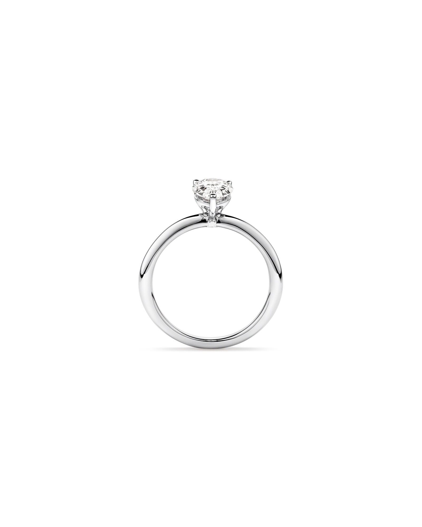 1.25 Carat TW Pear Laboratory-Grown Diamond Solitaire Engagement ring in 14kt Gold