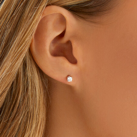 Classic Stud Earrings with 0.30 Carat TW of Diamonds in 10kt White Gold Classic Stud Earrings with 0.30 Carat TW of Diamonds in 10kt White Gold