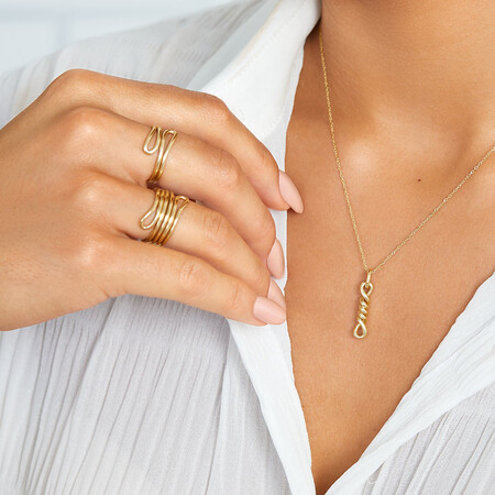 Single Loop Ring In 10kt Yellow Gold Single Loop Ring In 10kt Yellow Gold