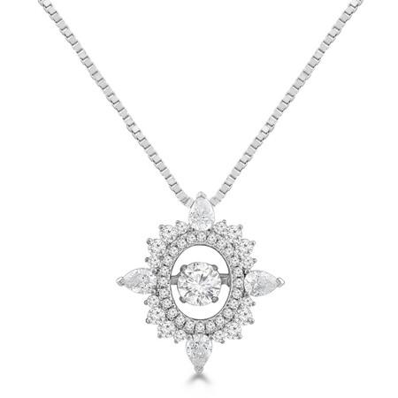 Everlight Pendant with 1 Carat TW of Diamonds in 14kt White Gold Everlight Pendant with 1 Carat TW of Diamonds in 14kt White Gold
