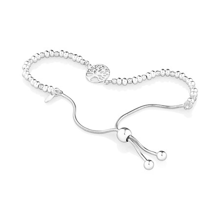 23cm (9.5") Tree of Life Bolo Bracelet in Sterling Silver 23cm (9.5") Tree of Life Bolo Bracelet in Sterling Silver