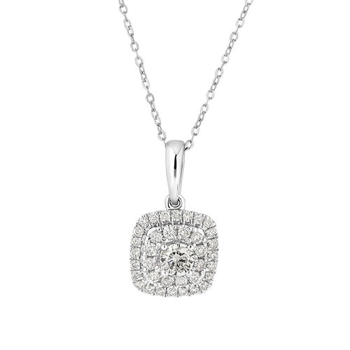 Pendant with 0.34 Carat TW of Diamonds in 10kt White Gold
