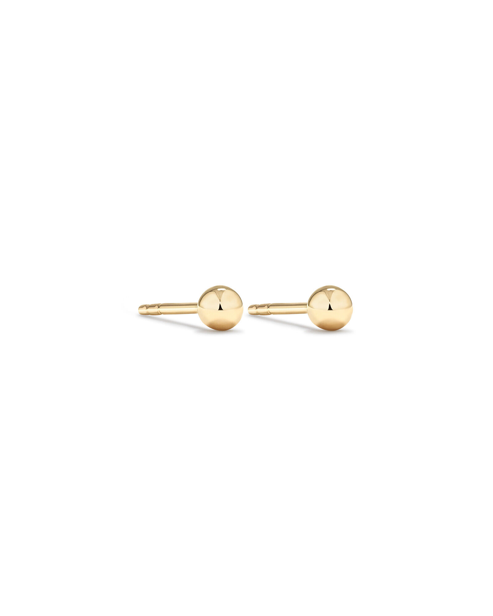 3mm Ball Stud Earrings 10kt Yellow Gold