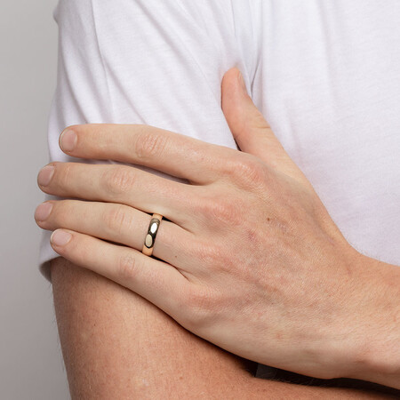High Domed Wedding Band in 10kt Yellow Gold High Domed Wedding Band in 10kt Yellow Gold