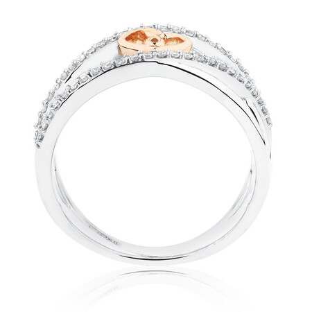 Infinitas Ring with 1/4 Carat TW of Diamonds in 10kt Rose Gold Infinitas Ring with 1/4 Carat TW of Diamonds in 10kt Rose Gold