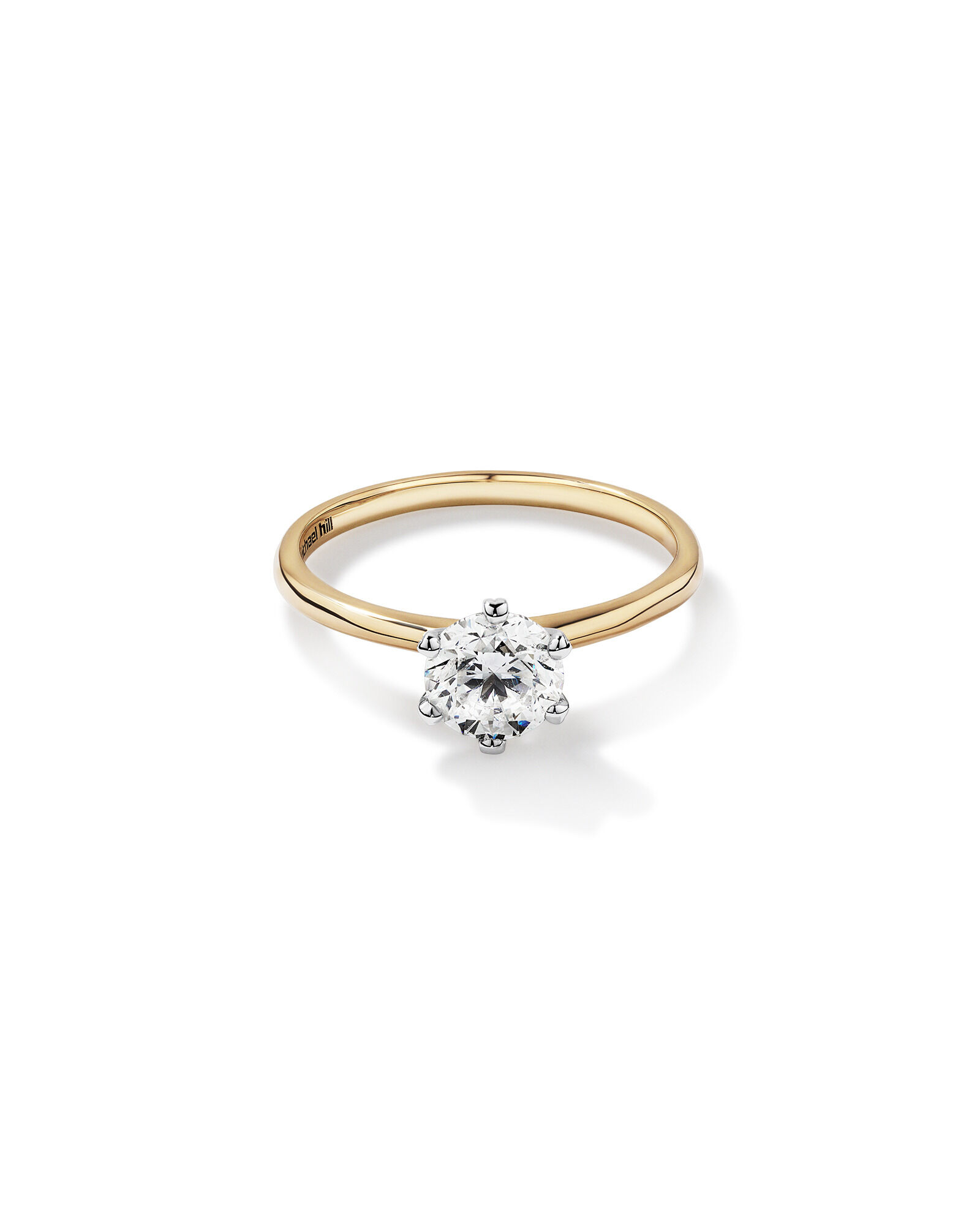 Gold plus diamond ring top