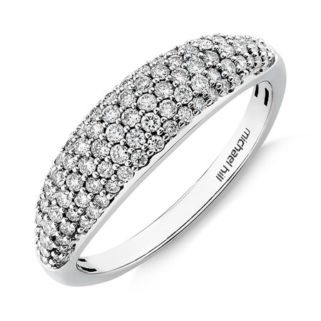 Pave Ring with 0.40 Carat TW of Diamonds in 10kt White Gold Pave Ring with 0.40 Carat TW of Diamonds in 10kt White Gold