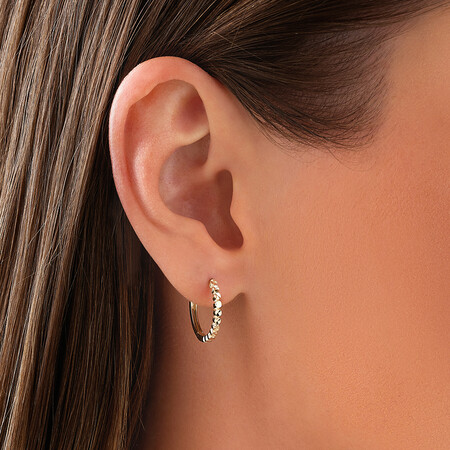 Huggie Earrings in 10kt Yellow Gold Huggie Earrings in 10kt Yellow Gold